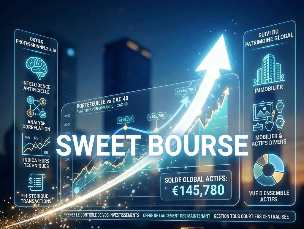Interface de SWEET BOURSE